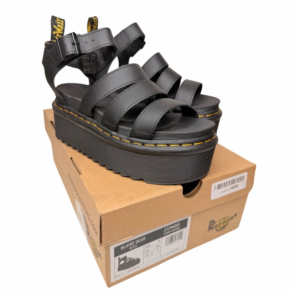 Dr. Martens Black Platform Sandals - Picture 5 of 5